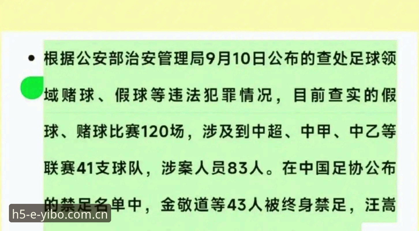 yibo官网入口 中国足协第三批禁足名单最新动态:17人终身禁足,48人受罚,足球反腐风暴升级